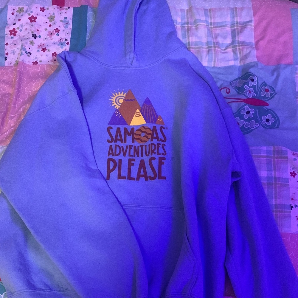 Gildan Blue Hoodie with Graphic Print